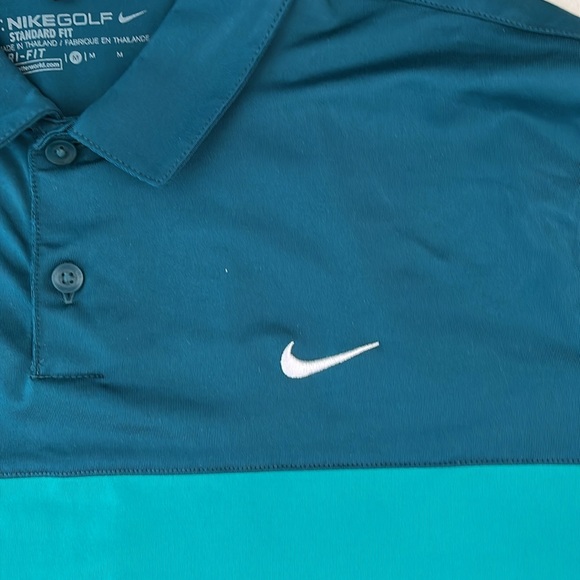 Nike Men's Teal Polo Shirt - Picture 2 of 6